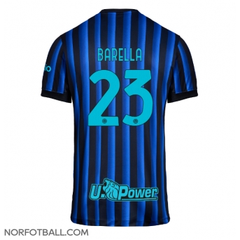Billige Fotballdrakt Inter Milan Nicolo Barella #23 Replika Hjemmedrakt 2025-26 Kortermet